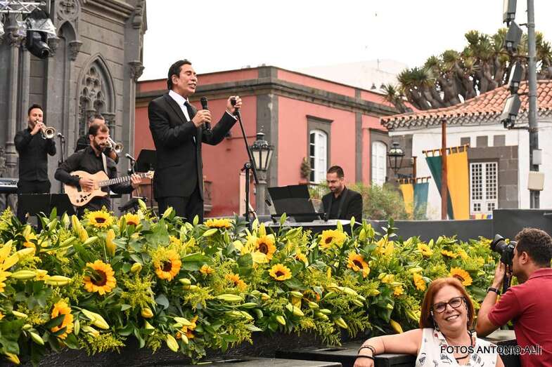 Imagen del concierto de José Vélez en Arucas en el pasado mes de junio/Antonio Alí.